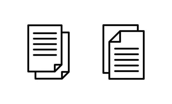 Вектор Значка Документа Бумажный Знак Символ File Icon — стоковый вектор