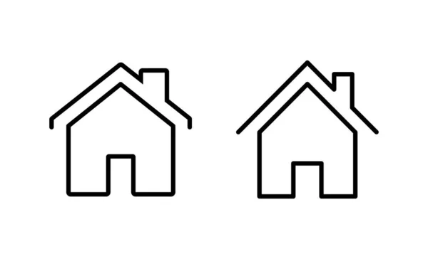 Rumah Ikon Vektor Isyarat Dan Simbol Rumah - Stok Vektor
