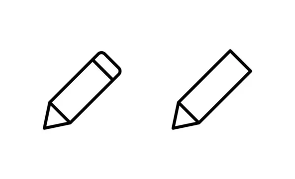 Vecteur Icône Crayon Signe Symbole Stylo Modifier Vecteur Icône — Image vectorielle