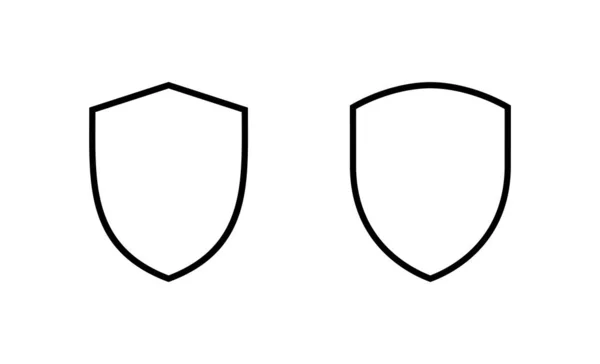 Vecteur Icône Bouclier Icône Protection Signe Symbole Sécurité — Image vectorielle
