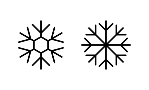 雪のアイコンベクトル 雪の結晶のサインとシンボル — ストックベクタ