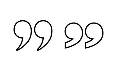 Simge vektöründen alıntı. Tırnak işareti ve sembol