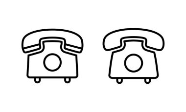 Telefon ikonu vektörü. telefon işareti ve sembol