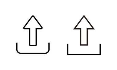Simge vektörünü yükle. veri işareti ve sembolü yükle