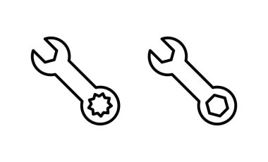 Simge vektörünü kilitle. Tamir ikonu. araç işareti ve sembol