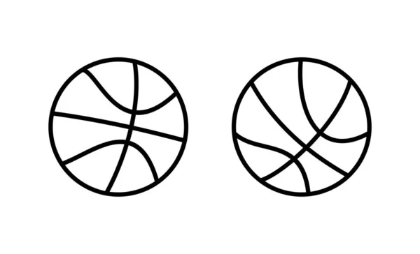 Icono Del Baloncesto Vector Baloncesto Signo Pelota Símbolo — Archivo Imágenes Vectoriales