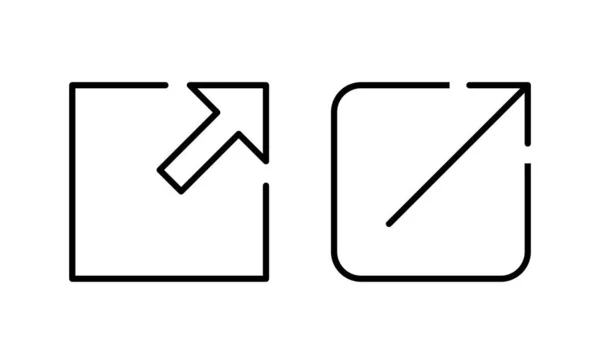 外部链接图标向量 链接符号和符号 超级链接符号 — 图库矢量图片