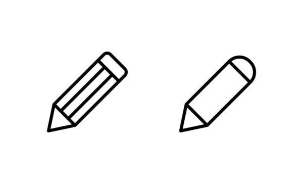Μολύβι Διάνυσμα Εικονίδιο Σημάδι Στυλό Και Σύμβολο Επεξεργασία Διανύσματος Εικονιδίων — Διανυσματικό Αρχείο