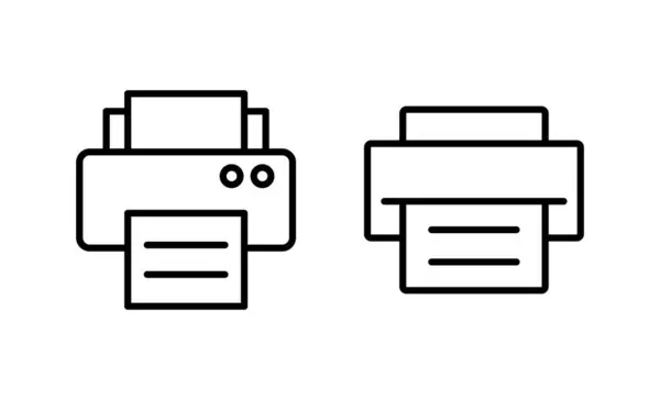 Imprimez Vecteur Icône Signe Symbole Imprimante — Image vectorielle