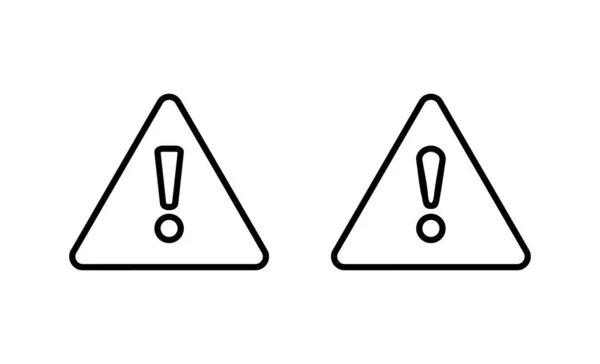 Vecteur Icône Danger Exclamation Signe Attention Symbole Signal Alerte Danger — Image vectorielle