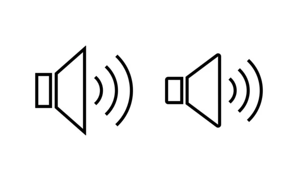 Vektor Ikony Reproduktoru Znak Hlasitosti Symbol Ikona Reproduktoru Zvukový Symbol — Stockový vektor