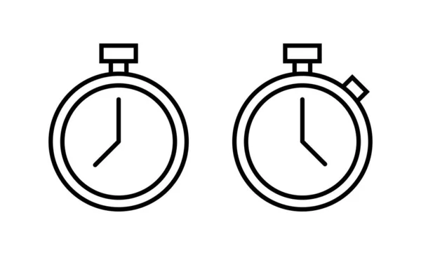Vecteur Icône Chronomètre Signe Symbole Minuterie Icône Compte Rebours Période — Image vectorielle