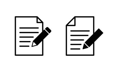 Not simgesi vektörü. not defteri işareti ve sembol