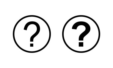 Soru simgesi vektörü. soru işareti ve sembol