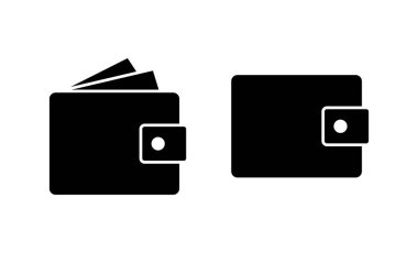 Cüzdan simgesi vektörü. cüzdan işareti ve sembol
