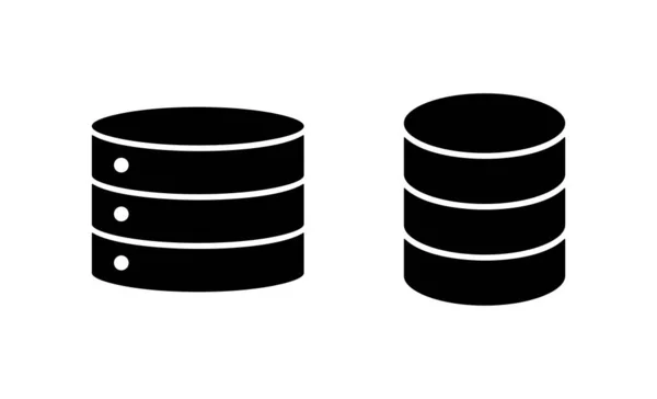 Databas Ikon Vektor Databastecken Och Symbol — Stock vektor