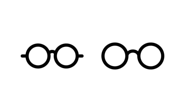 Очки Иконка Вектор Знак Символ Очков — стоковый вектор