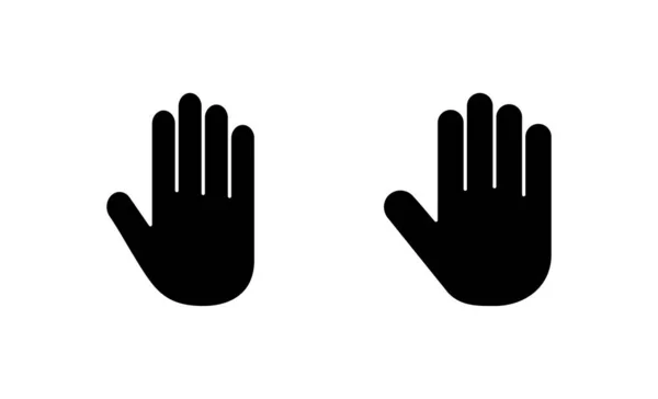 Hånd Ikon Vektor Håndtegn Symbol Palme – Stock-vektor
