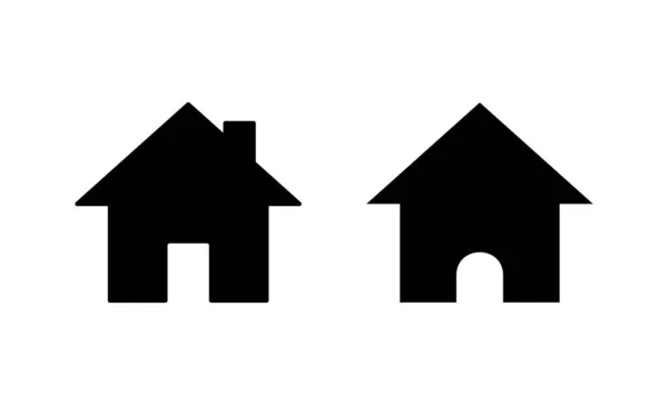 Casa Icono Vector Inicio Signo Símbolo — Vector de stock