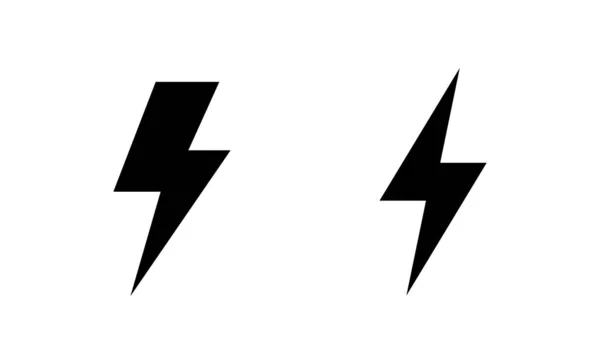 Вектор Значка Молнии Электрический Знак Символ Значок Силы Энергетический Знак — стоковый вектор