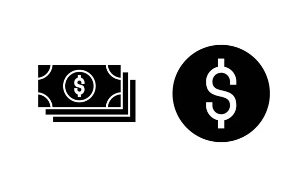 Geld Icon Vektor Geldzeichen Und Symbol — Stockvektor