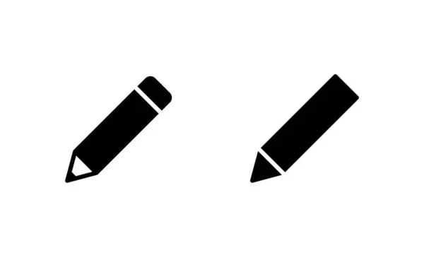 铅笔图标向量 笔迹和符号 编辑图标向量 — 图库矢量图片