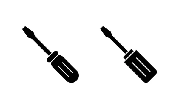 Ikona Šroubováku Vektor Tools Znak Symbol — Stockový vektor