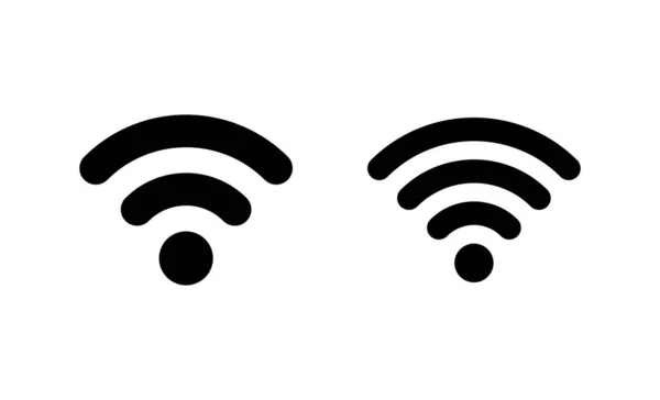 Icono Wifi Vector Señal Símbolo Icono Inalámbrico — Vector de stock