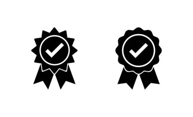 Onaylanmış simge vektörü. Onaylanmış Madalya Simgesi