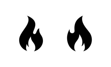 Simge vektörünü ateşle. ateş işareti ve sembol