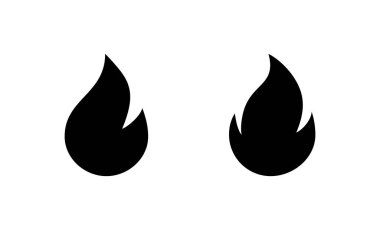 Simge vektörünü ateşle. ateş işareti ve sembol