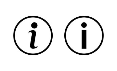 Bilgi simgesi simgesi vektörü. İmza ve sembol hakkında. Faq simgesi