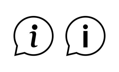 Bilgi simgesi simgesi vektörü. İmza ve sembol hakkında. Faq simgesi