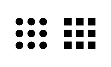 Menü simgesi vektörü. Web menü işareti ve sembol. Hamburger menüsü sembolü