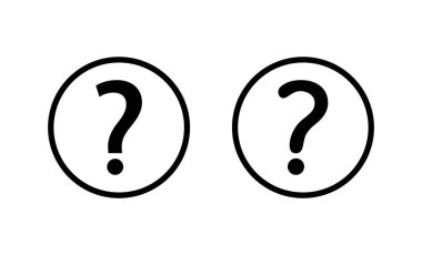 Soru simgesi vektörü. soru işareti ve sembol