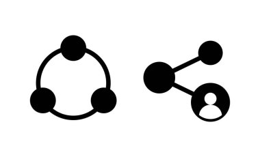 Simge vektörünü paylaş. İşaret ve sembol paylaşımı