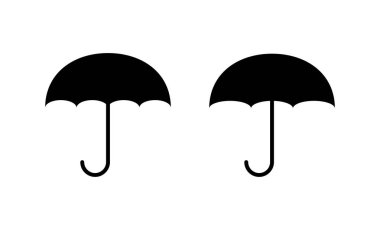 Şemsiye simgesi vektörü. şemsiye işareti ve sembol