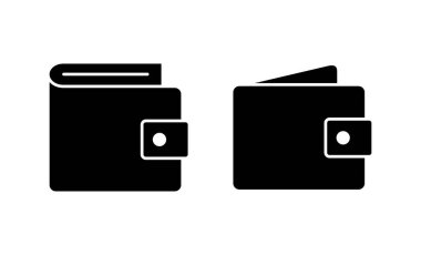 Cüzdan simgesi vektörü. cüzdan işareti ve sembol