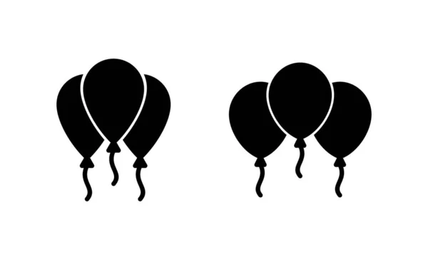 Balon Simgesi Vektörü Parti Balonu Işareti Sembolü — Stok Vektör