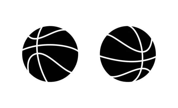 Wektor Ikony Koszykówki Piłka Koszykówki Znak Symbol — Wektor stockowy