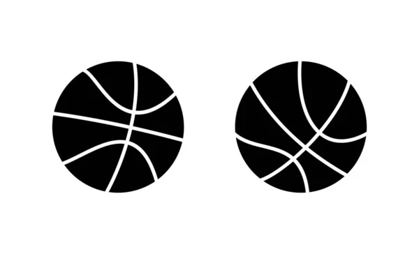 Wektor Ikony Koszykówki Piłka Koszykówki Znak Symbol — Wektor stockowy