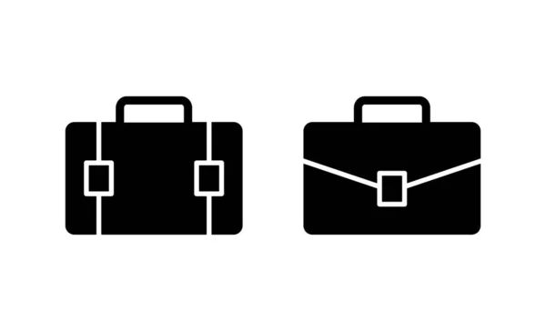 Aktenkoffer Symbol Vektor Kofferzeichen Und Symbol Gepäcksymbol — Stockvektor
