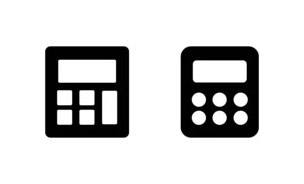Rechnersymbolvektor Buchhaltungsrechner Zeichen Und Symbol — Stockvektor