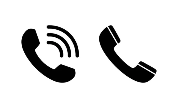 Appelez Vecteur Icône Signe Symbole Téléphone Icône Téléphone Nous Contacter — Image vectorielle