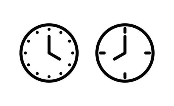 Icône Horloge Vecteur Signe Symbole Temporel Icône Montre — Image vectorielle