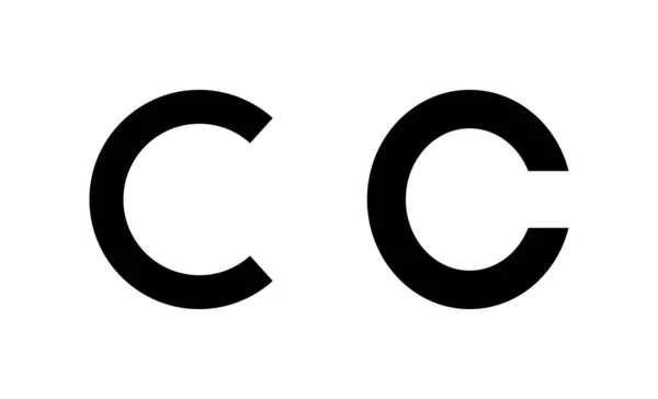 Copyright Icon Vector Copyright Sign Symbol — Stock Vector