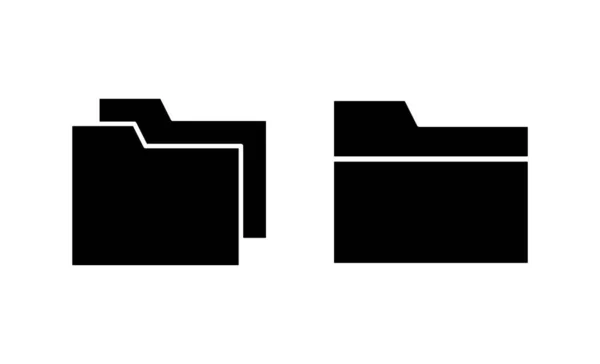 Vektor Ikon Folder Tanda Folder Dan Simbol - Stok Vektor