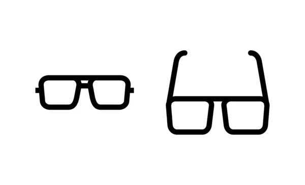 Icono Gafas Vector Signo Símbolo Gafas — Archivo Imágenes Vectoriales