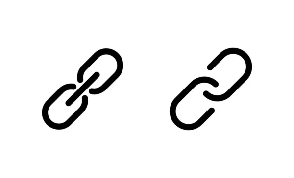 Połącz Wektor Ikony Znak Symbol Łańcucha Hiperłącza — Wektor stockowy