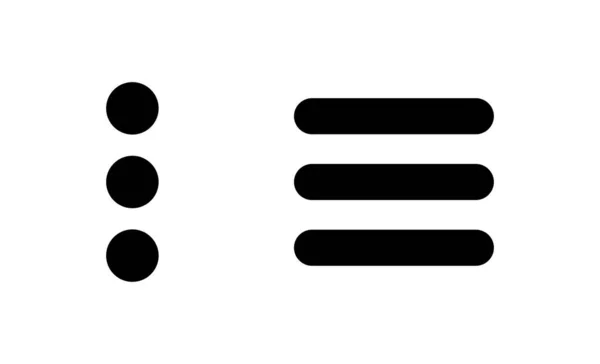 Διανυσματική Εικόνα Μενού Σύμβολο Και Σύμβολο Μενού Ιστού Σύμβολο Μενού — Διανυσματικό Αρχείο